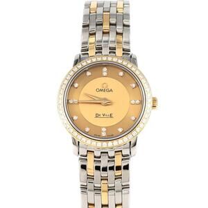 Omega De Ville Prestige Two-tone D-16P 413.25.27.60.58.001 SSxGP Quartz Watch